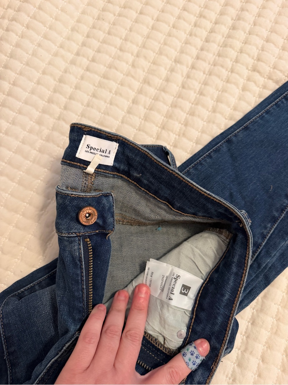 Special A Women's Skinny Jeans in Classic Blue